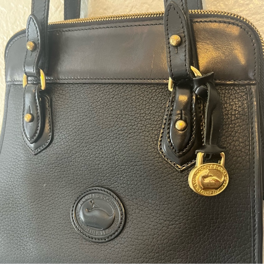 Vintage Dooney & Bourke Black AWL Shoulder Bag